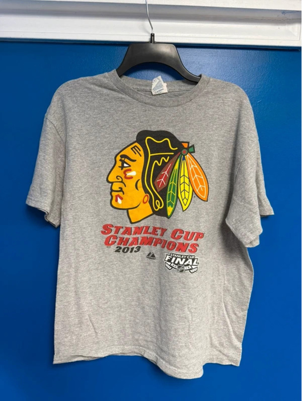 Vintage 2013 Chicago Blackhawks Stanley Cup Champions Shirt L